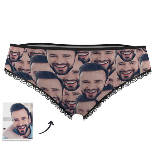 Custom Face Mash Womens Panties Gift for Her