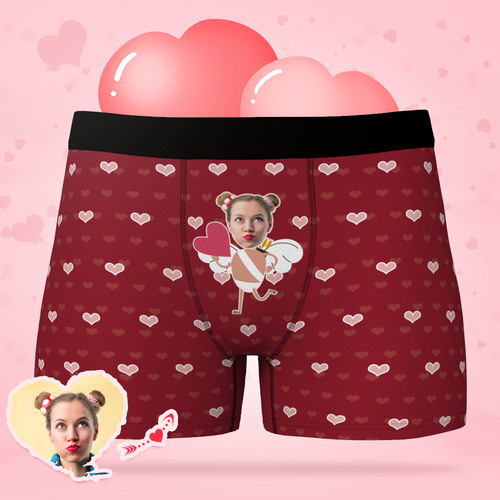 Men's Customized Boxer Shorts Dear Cupid Valentine's Gift
