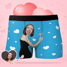 Men's Custom  Face Boxers Hug My Dear with Heart