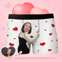 Men's Custom  Face Boxers Hug My Dear with Heart