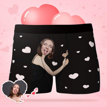 Men's Custom  Face Boxers Hug My Dear with Heart