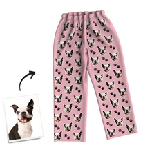 Custom Dog Photo Pajama Pants, Nightwear, Sleepwear