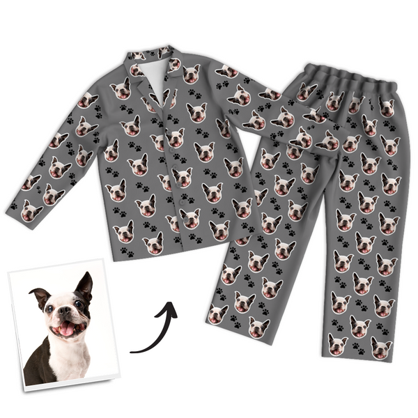 Custom Dog Photo Pajama Pants, Nightwear, Sleepwear