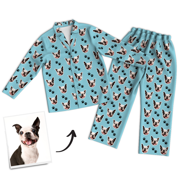 Custom Dog Photo Pajama Pants, Nightwear, Sleepwear