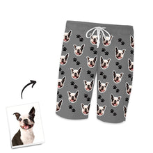 Custom Dog Photo Short Pajama Pants, Nightwear, Sleepwear