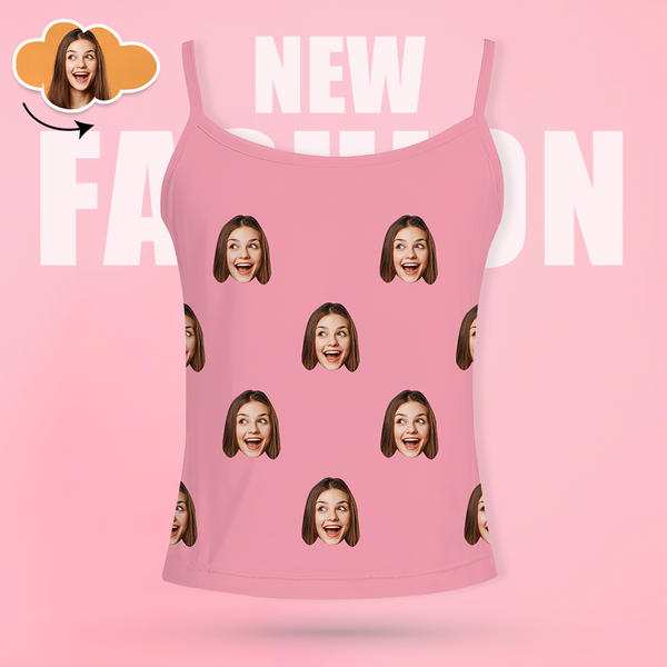 Custom Face Camisole Women Tank Top Multiple Color Options