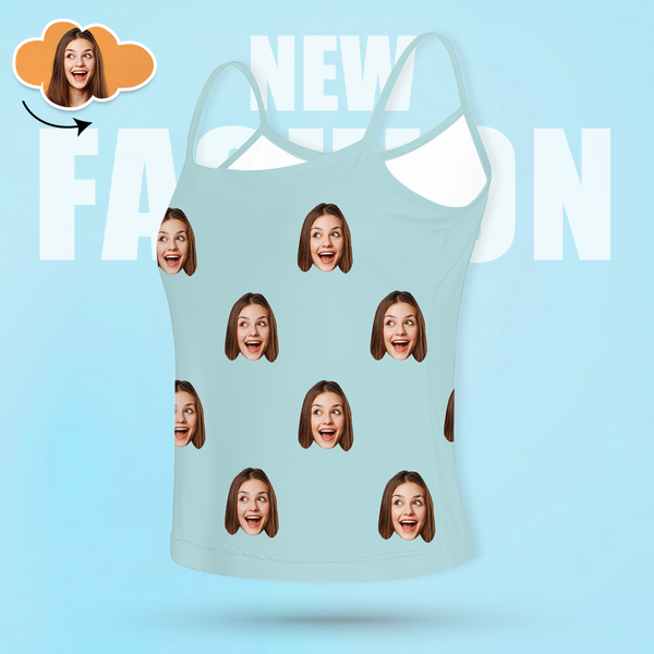 Custom Face Camisole Women Tank Top Multiple Color Options