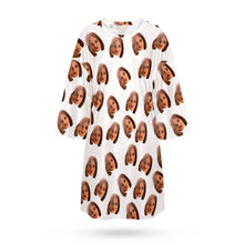 Custom Photo Face Nightdress Personalised Women's Oversized Colorful Nightshirt Gifts For Women - MyFacepajamas