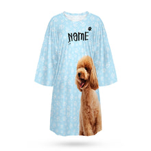 Custom Photo And Name Nightdress Personalised Women's Oversized Nightshirt Footprint Gifts For Her - MyFacepajamas