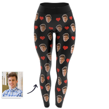 Custom Face Leggings - Heart