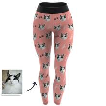 Custom Face Leggings - Cat