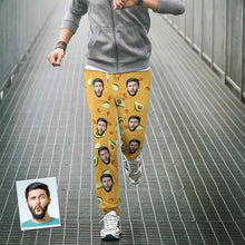 Custom Face Sweatpants Personalised Unisex Joggers Avocado Design