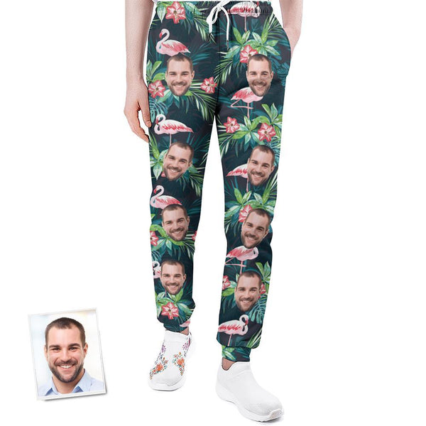 Custom Face Sweatpants Personalised Hawaii Design Unisex Joggers - Gift for Lover