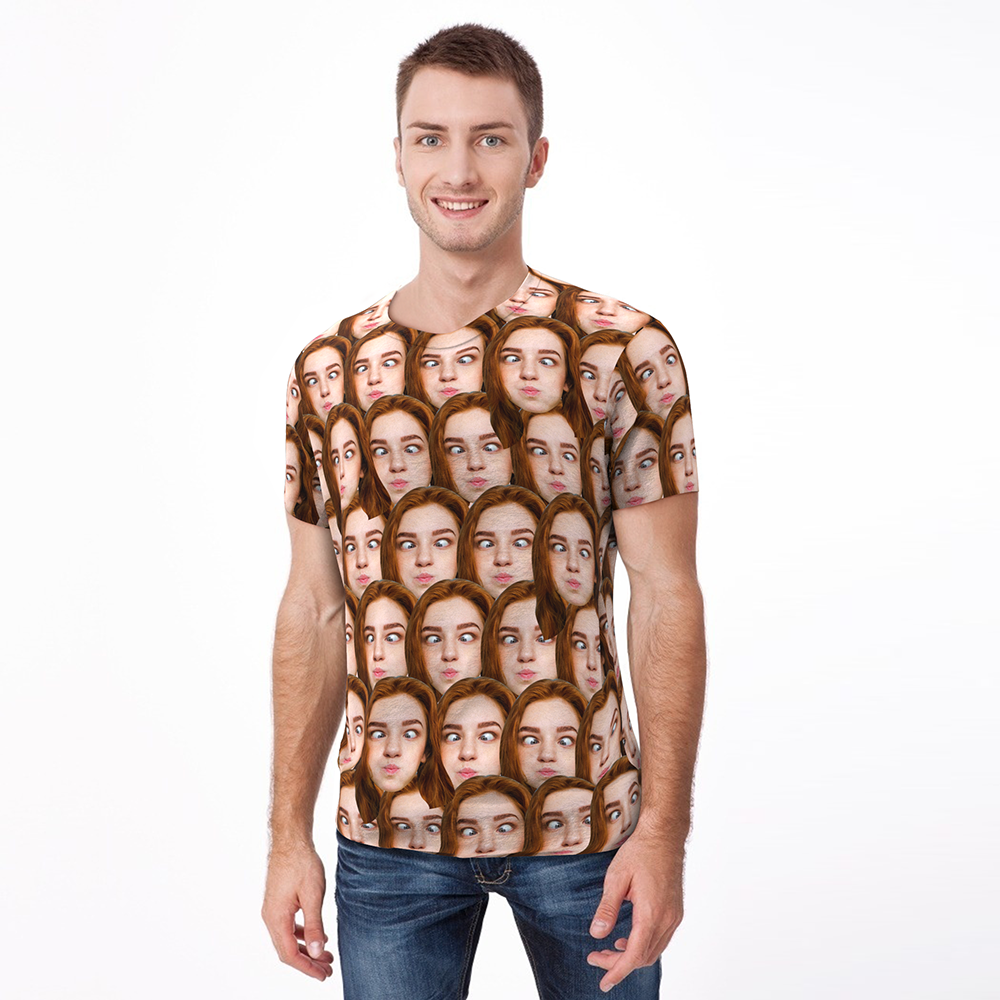 Custom Face Mash Man T-shirt - Myfaceshirt