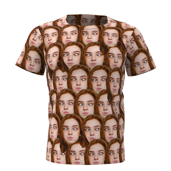 Custom Face Mash Man T-shirt - Myfaceshirt