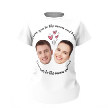 Custom Face Love Woman T-shirt - Myfaceshirt