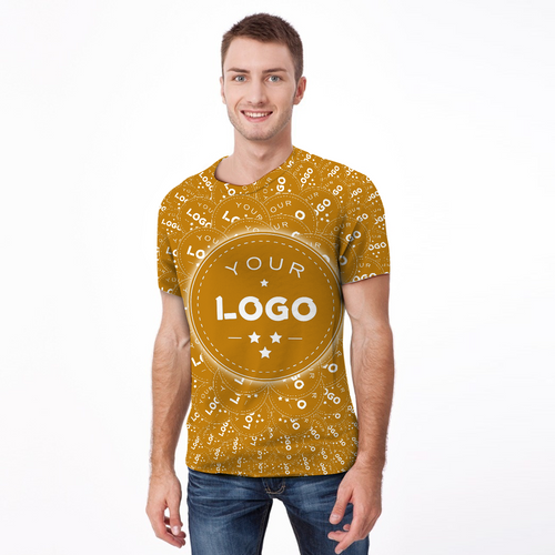 Custom My Logo Men's Shirt All Over Print T-shirt