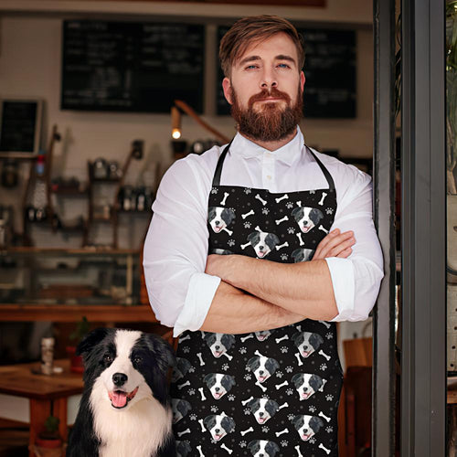 Custom Dog Face Personalized Kitchen Apron - Love Your pet