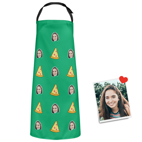 Custom Face Stylish And Personalized Apron - Pizza