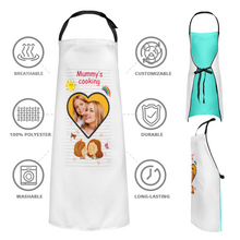 Custom Kitchen Apron With Your Photo Mother's Day Gifts - Mummy's Cooking