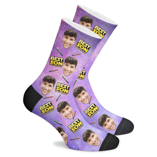 Custom Best Son In The Galaxy Socks - Unisex