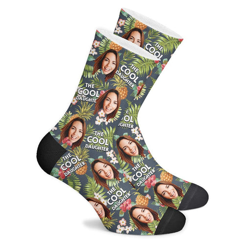 Custom Cool Daughter Tropical Socks - Unisex