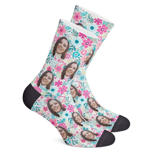 Custom Floral Socks - Unisex
