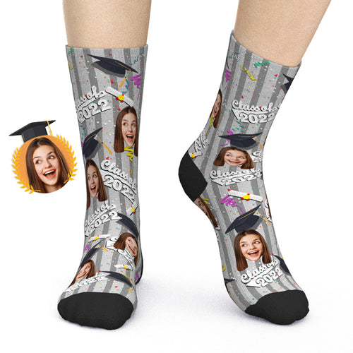 Custom Grad Socks (Confetti) - Unisex