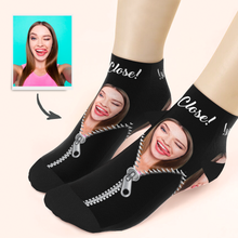 Custom Creative Zipper Ankle Socks - Unisex
