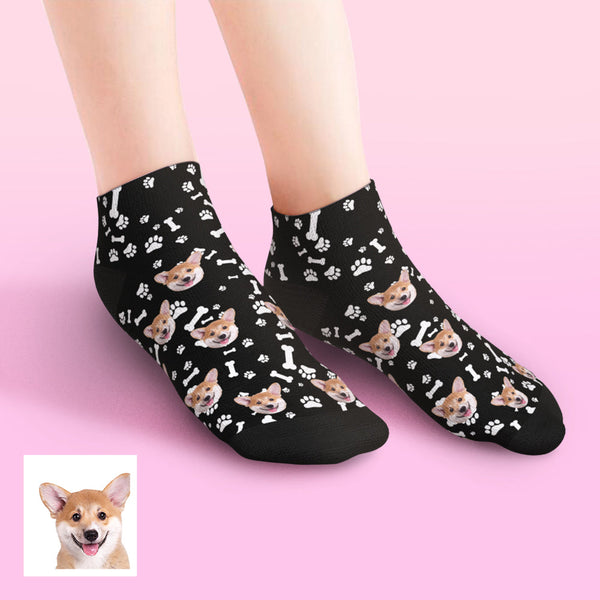 Custom Low cut Ankle Socks Dog