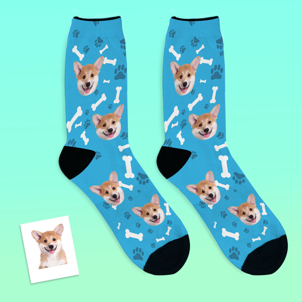 Photo Socks, Custom Dog Face Socks - Unisex