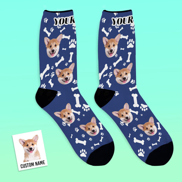 Custom Dog Photo Socks - Unisex