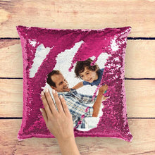 Custom Photo Magic Sequins Pillow Pink Color Sequin Cushion Home Decor 15.75inch * 15.75inch