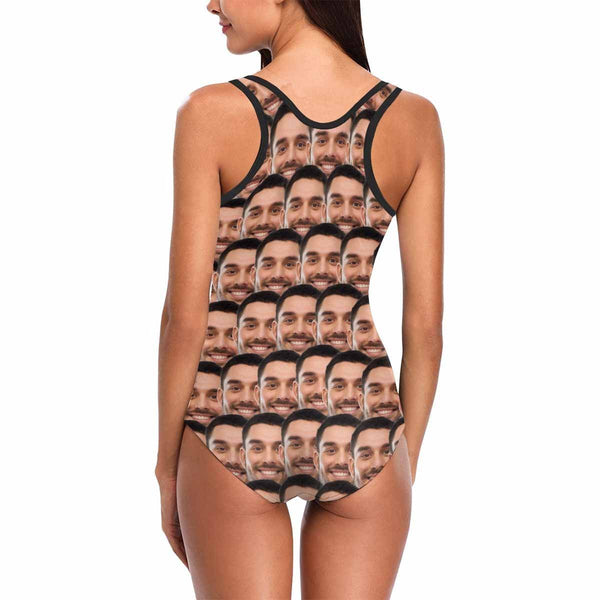 Custom Face Mash Photo Women's One Piece Sexy Swimsuit