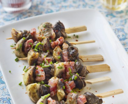 brochettes d'escargots terrestres à vendre