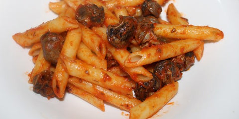 PASTA WITH SAUCE WITH SNAILS