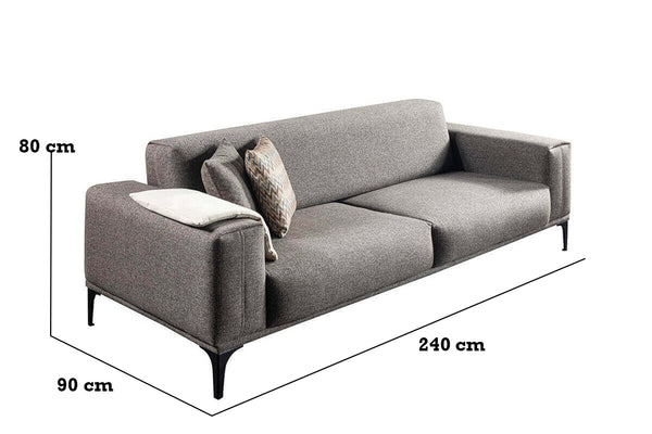 Still 3 Seater Sofa Anthracite - Ider Furniture