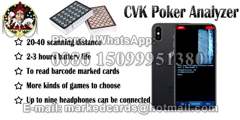 Dispositif de prédiction de poker CVK pour la triche au poker