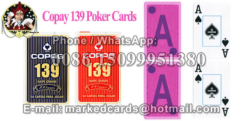 Copag 139 Markierte Pokerkarten mit unsichtbaren Markierungen
