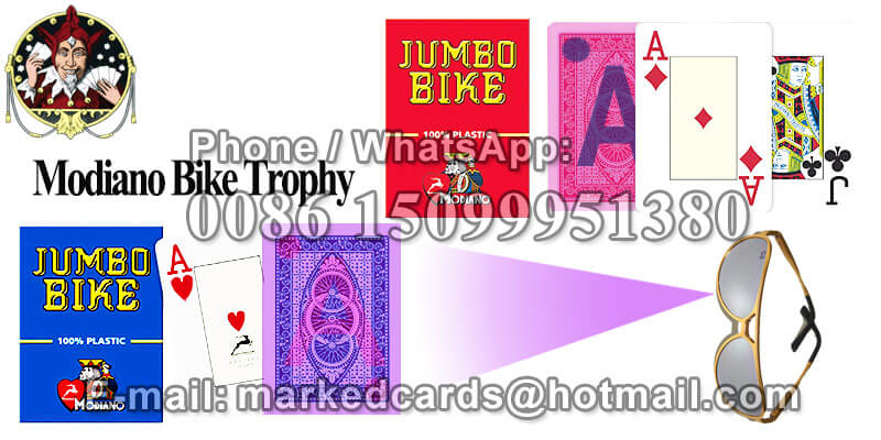 Modiano Bike Trophy Marked Trick Poker Card