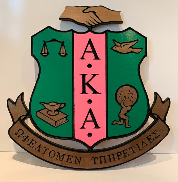 Alpha Kappa Alpha Crest Painted 20