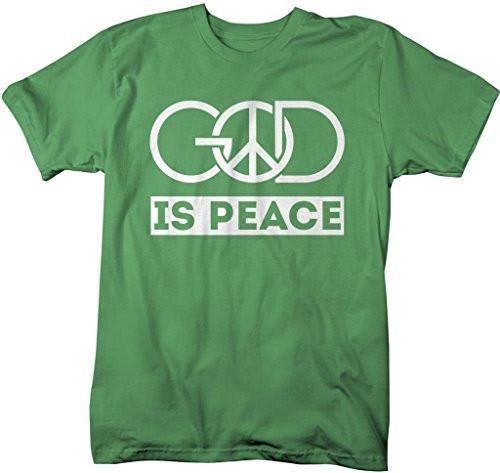 Shirts By Sarah Men's Religious God Is Peace T-Shirt Christian Shirts ...