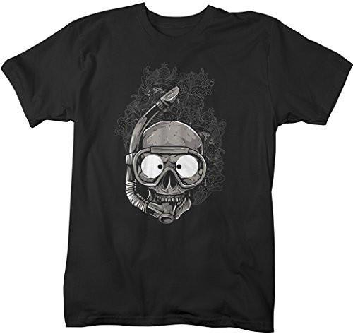 volwassene rammelaar park Shirts By Sarah Men's Scuba Diving T-Shirt Skull Grunge Shirts Snorkel |  Shirts By Sarah