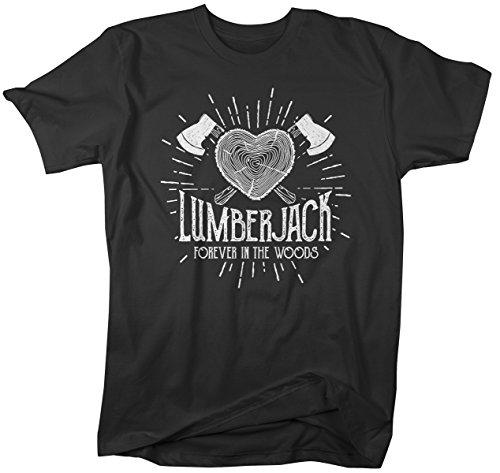 Men's Lumberjack T-Shirt Forever in Woods Logger Logging Tee