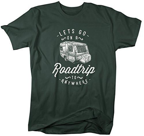 Shirts By Sarah Men's Hipster Road Trip T-Shirt Camper Shirt Camping T ...