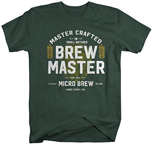 Shirts By Sarah Men's Brew Master Craft Beer T-Shirt Vintage Brew Tee