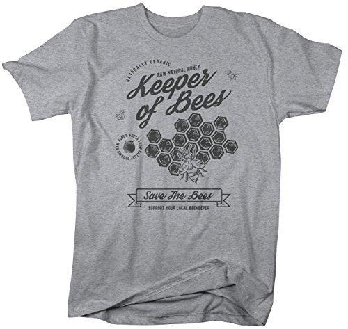 Men's Keeper of Bees T-Shirt Beekeeper Gift Idea Tee Shirt