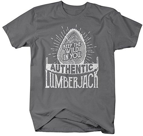 Men's Lumberjack T-Shirt Keep Wild in You Logger Logging Tee Shirt