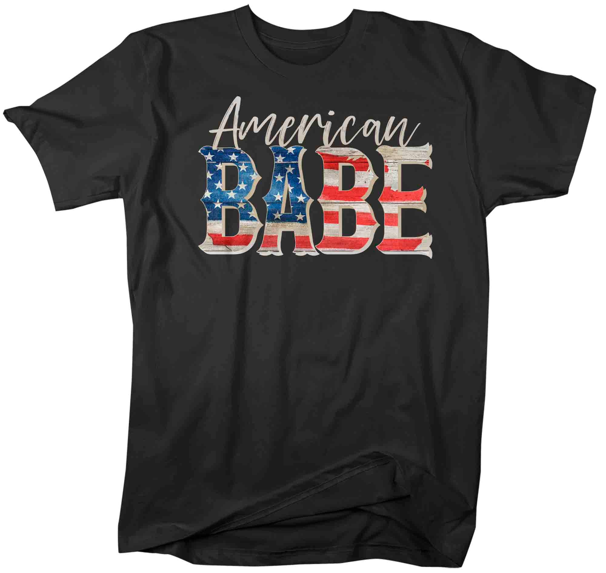 Men's American Babe T Shirt Patriotic Shirts 4th July Flag Day Memorial Day TShirt America Unise