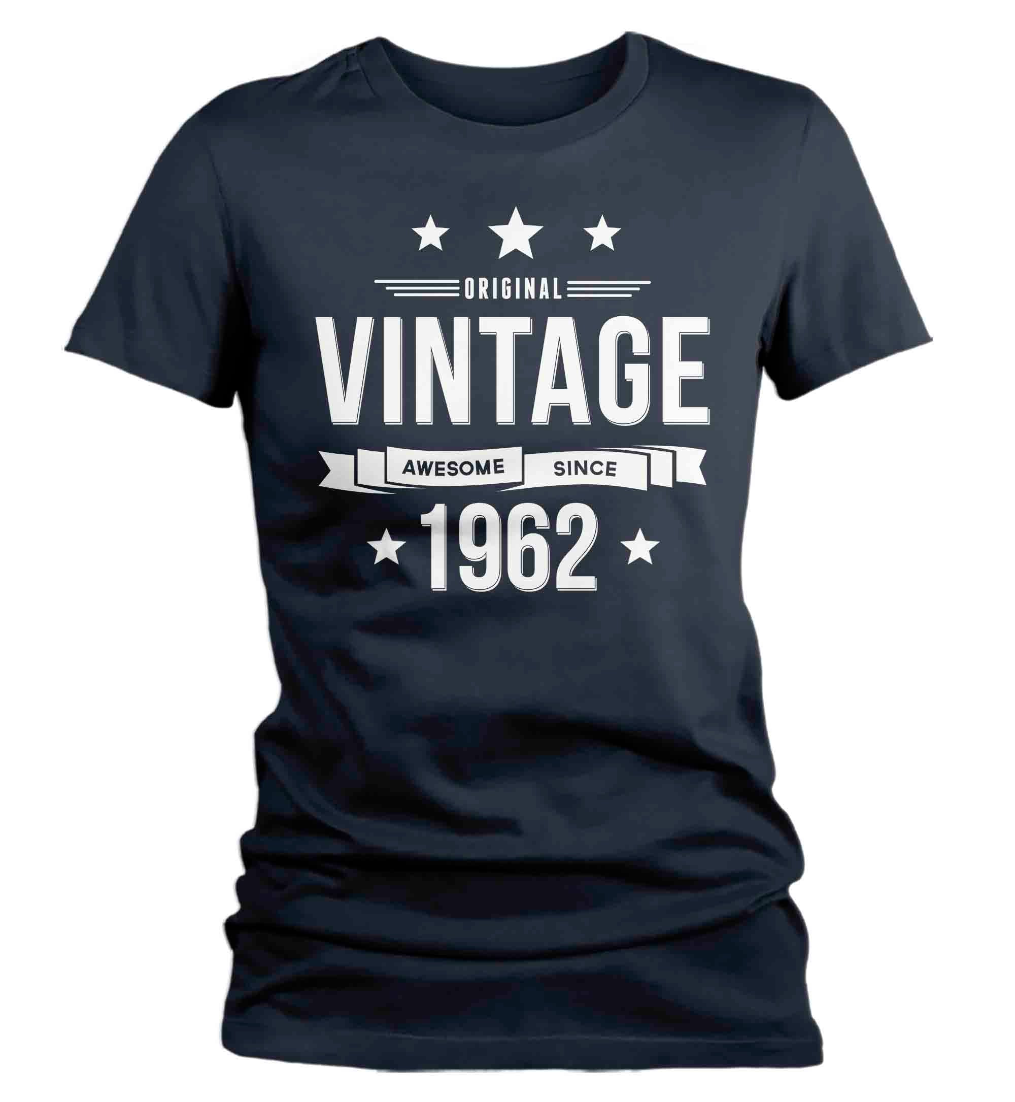 Women's 60th Birthday Shirt Original Vintage Shirt Awesome Since 1962 Tshirt Birthday Gift Shirt